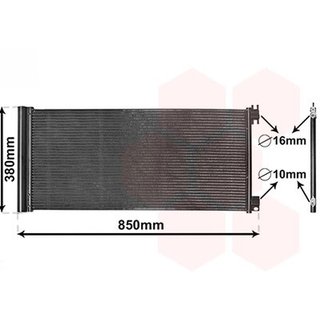 Condensador de aire acondicionado para Fiat TALENTO 2017, Nissan NV300 2016, Opel VIVARO B 2014 y Renault TRAFIC III