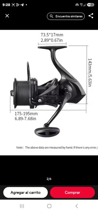 Carrete de Pesca 8000 ngk II rooblinos
