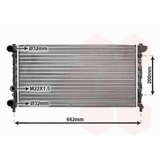 Radiador para Seat IBIZA I 1984