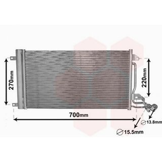 Condensador Seat Ibiza V/Vw Polo '09 para Seat IBIZA IV 2008