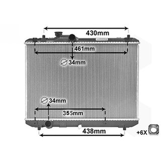 Radiador para Suzuki SWIFT III 2005