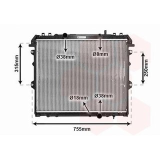 Radiador para Toyota HILUX 2006