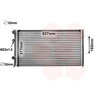 Radiador para Volkswagen LUPO 1998