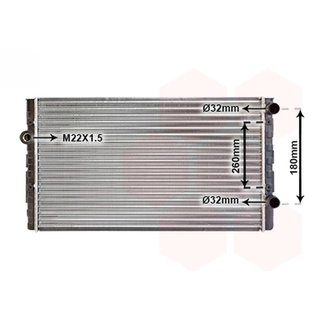 Radiador para Volkswagen GOLF III 1991