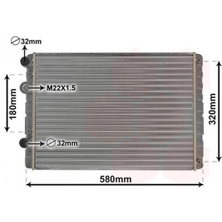Radiador para Volkswagen LUPO 1998