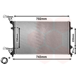 Radiador para Volkswagen GOLF V 2003