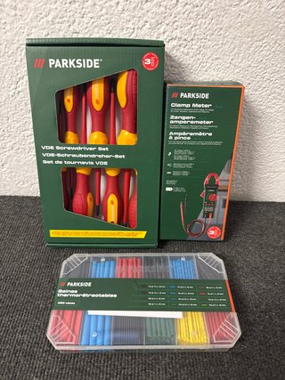 Set Parkside: Destornilladores, Multímetro y Tubos
