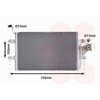 Condensador de aire acondicionado para Seat IBIZA II 1999