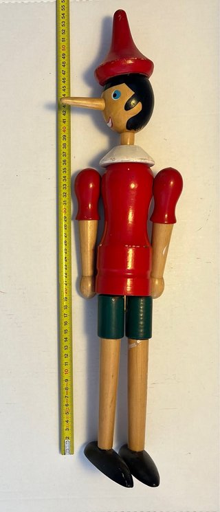 Muñeco Articulado de Pinocho en Madera