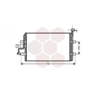 Condensador de aire acondicionado para Seat IBIZA III 2002