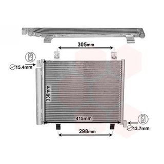 Condensador de aire acondicionado para Seat MII 2012, Skoda CITIGO 2012 y Volkswagen UP 2012