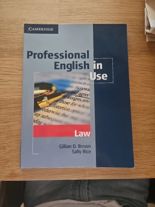 Professional English. Derecho. inglés jurídico