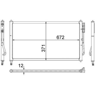 Condensador Ford Focus All (- Rs) para Ford FOCUS 1998