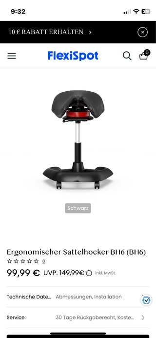 Taburete Ergonómico FlexiSpot BH6
