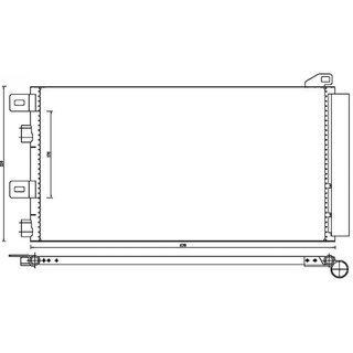 Condensador de aire acondicionado para MINI 2001