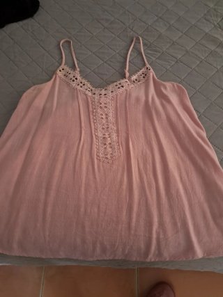 Camiseta lencera rosa