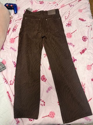 Pantalón Estampado Marrón