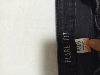 Pantalón Vaquero Negro Flare Fit