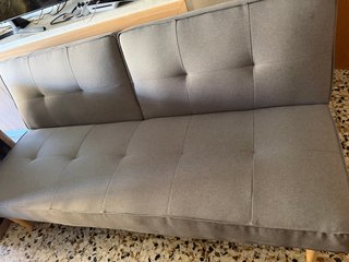 Sofá cama gris, esta nuevo