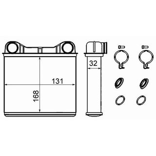 Radiador Radiador De Calefacción Mercedes Gl para Mercedes-Benz R W251 2005