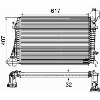 Intercooler Audi/Vw para Audi A3 1996