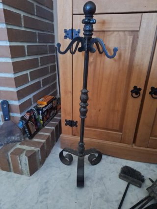 Soporte de Hierro Forjado para Chimenea