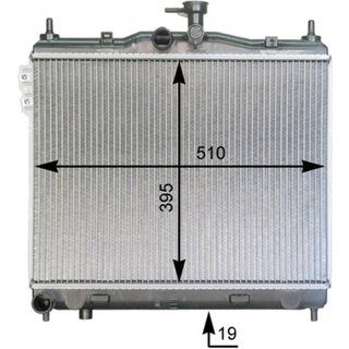 Radiador para Hyundai GETZ 2002