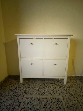 Zapatero Blanco de Madera