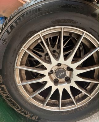 4 Llantas con Neumáticos de Invierno Michelin