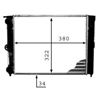 Radiador para Volkswagen POLO 1994