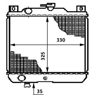Radiador para Suzuki SWIFT II 1989