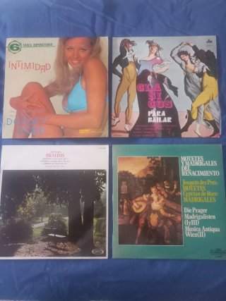 Lote de 4 LP's antiguos