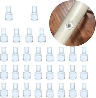 YouU Parachoques de mesa de vidrio Tapones Lagrimas Silicona para muebles de mesa Orificios de borde