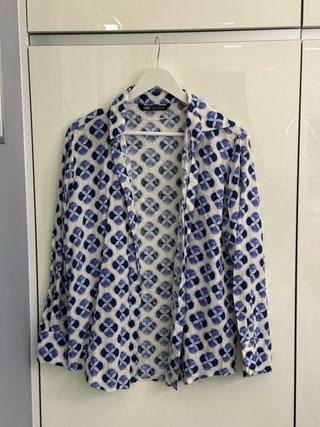 Camisa Zara Estampada Talla M