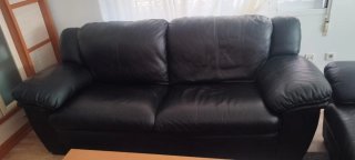 Set de 2 Sofás de Piel (3 y 2 plazas)