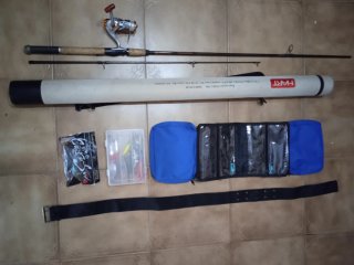 Lote de Pesca Spinning con Caña y Accesorios