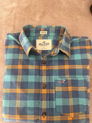 Camisa de cuadros Hollister Talla S