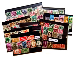 Lote de 164 Sellos de España (1950-1964) usados