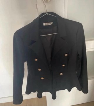 Blazer Militar Negro Vinceotto