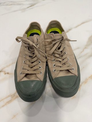 Zapatillas Converse Beige y Verde Talla 44
