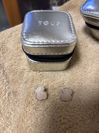 Pendientes Tous de Plata y Cuarzo Rosa