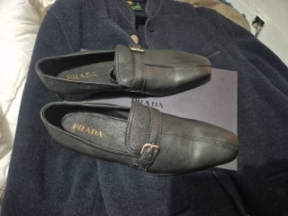 Mocasines Prada Negros Talla 44.5