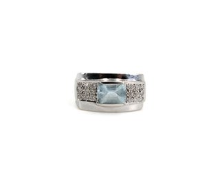 049-01-00503 Anillo de Oro Blanco con diamantes