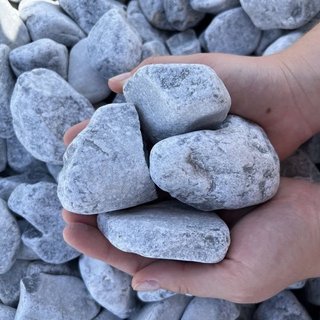 Piedra mármol Canto rodado 40/60mm GRIS NEVADO