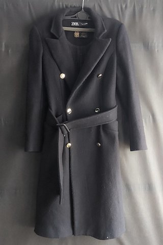 Abrigo Zara Negro Talla S