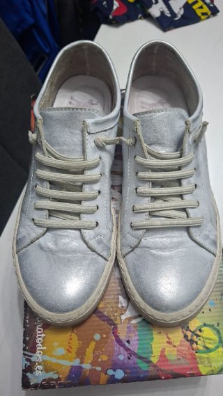 Zapatillas Plateadas Talla 38