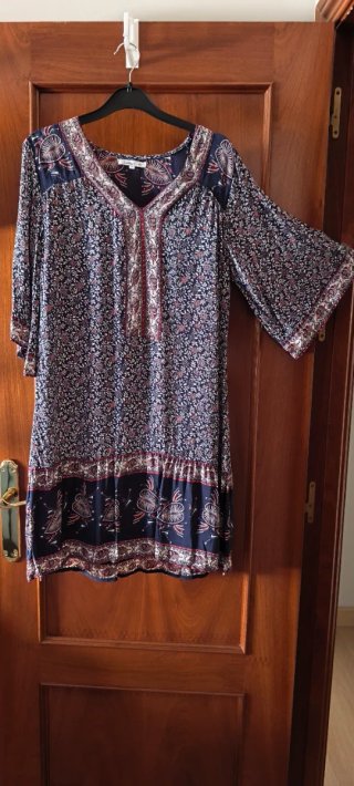 Vestido midi estampado