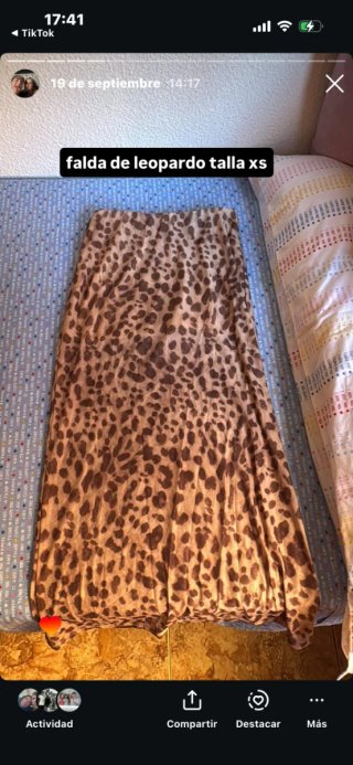 Falda de Leopardo Talla XS