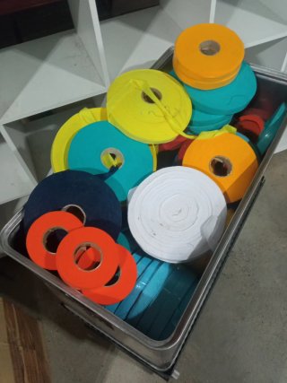 Lote de rollos de cinta de tela