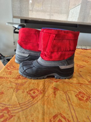 Botas de Nieve Niño Rojas y Negras t 33/34